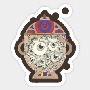 Urn of Eyes Sticker